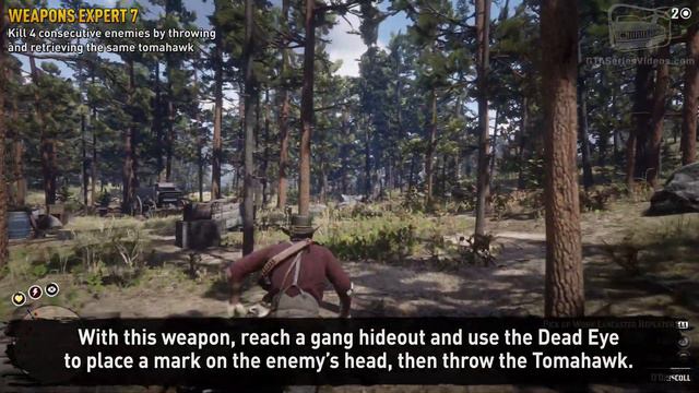 Red Dead Redemption 2 Weapons Expert Challenge #7 Guide - Kill 4 enemies with the same tomahawk смотреть онлайн
