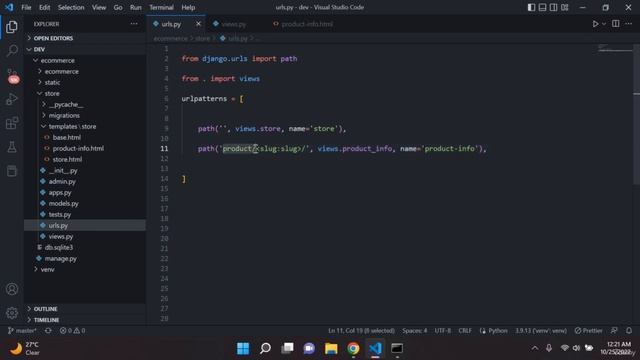 Creating the singular product page - Python Django Build an E-commerce Store смотреть онлайн