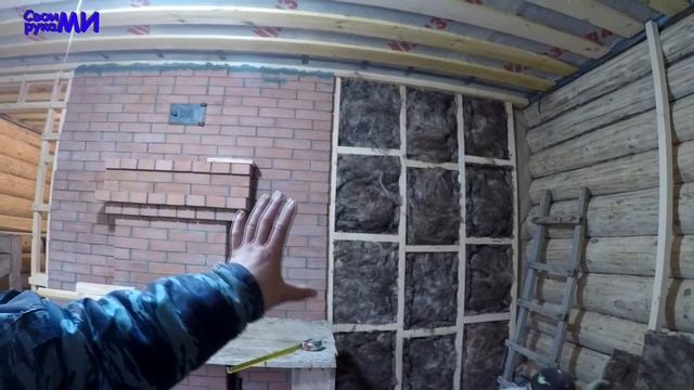 Стены, перегородки в Русской БАНЕ из бревна смотреть онлайн