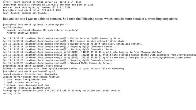 mysql.sock not found on CentOS 7 machine (2 Solutions!!) смотреть онлайн