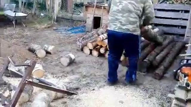 Подставка (кОзлы) для распиловки дров. смотреть онлайн