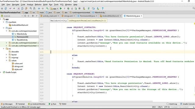 Android Permission - 05 - Handle the permissions request response смотреть онлайн