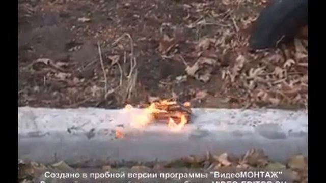 Взрыв танка из спичек! Смотреть до конца!!!! смотреть онлайн