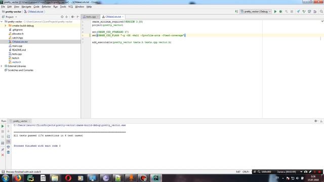 MinGW Clion Code Coverage Покрытие кода WIndows смотреть онлайн