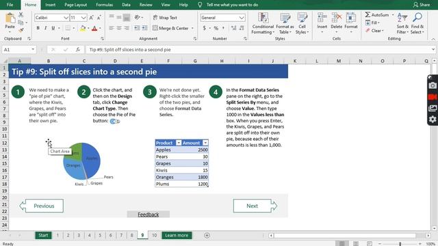 10 Excel Tips for Better Charts (Part 4 - Final) | Let's Practice Microsoft Excel Tutorial Template смотреть онлайн