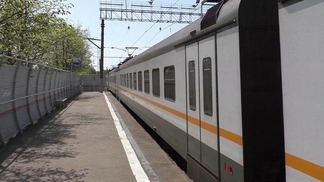 Электропоезд ЭП2Д-0007 ЦППК станция Обнинское смотреть онлайн