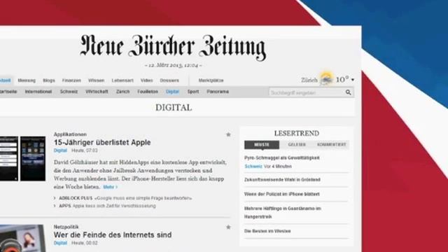 NZZ.ch Wallpaper Swisscom смотреть онлайн