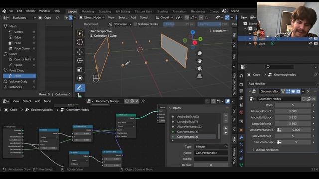 Blender Geometry Nodes | Edificio Simple смотреть онлайн