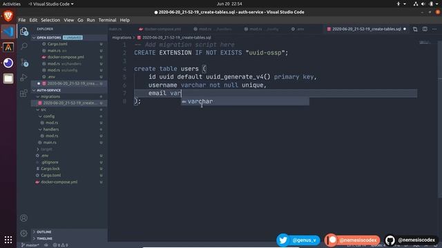 Building an Authentication Service using Actix | Part 2 | Database set up смотреть онлайн