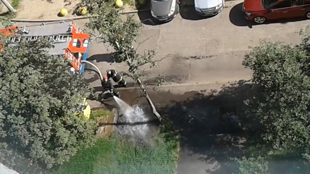 20180807 Горит пвх контейнер для бумажных отходов. смотреть онлайн