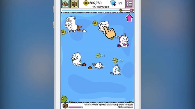 Platypus Evolution - Clicker Game for iPhone and Android смотреть онлайн