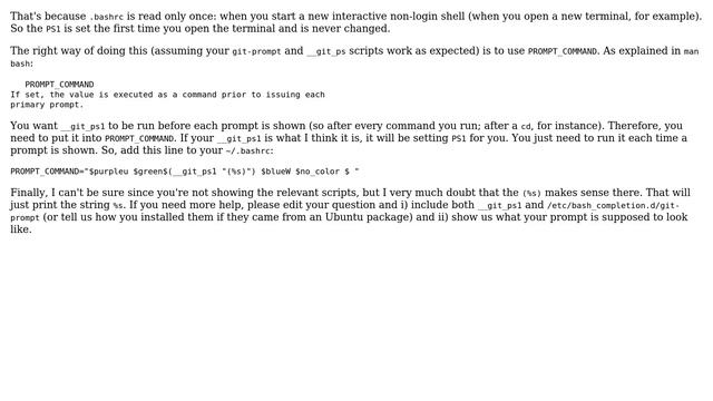 Ubuntu: Prompt doesn't update git branch (2 Solutions!!) смотреть онлайн