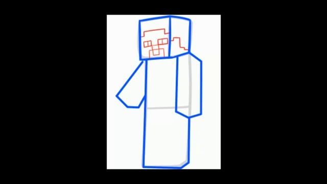 Рисуем Стива из Minecraft смотреть онлайн