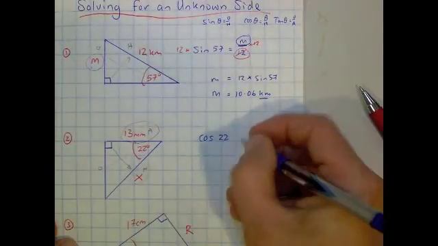 Finding an Unknown side using Trig смотреть онлайн