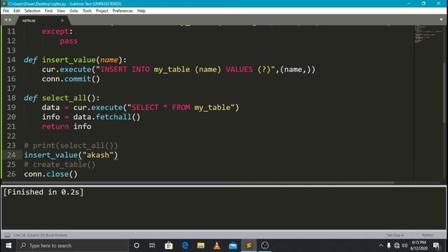 auto increment in sqlite using python смотреть онлайн