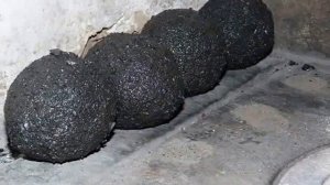 Угольная пыль с глиной. Эксперимент.