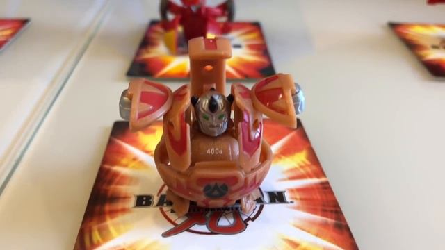 Стихия Огня Pyrus - обзор бакуганов Bakugan, 21 бакуган, ловушки, Axellor и Dragonoid Destroyer!