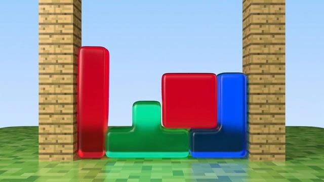Minecraft Softbody Tetris Jelly Version смотреть онлайн