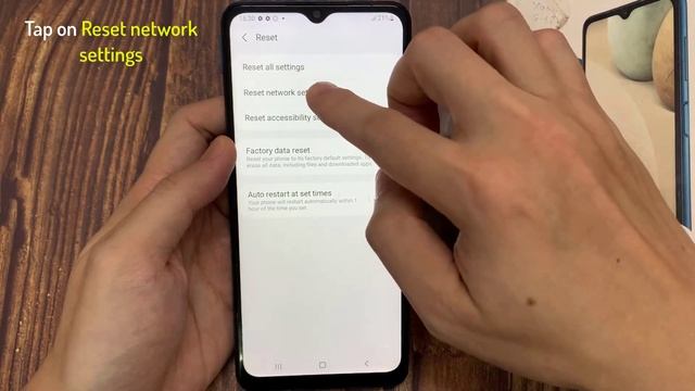 Samsung Galaxy A12: How to Reset Network Settings - Restore Network Settings смотреть онлайн