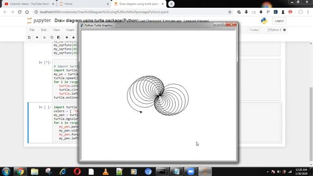 How to Draw diagram using turtle package(Python) смотреть онлайн