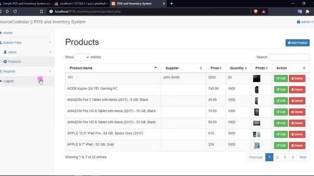 Simple POS and Inventory System using PHP DEMO смотреть онлайн
