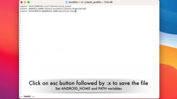 How to fix "command not found: adb" error on Mac | Set ANDROID_HOME and PATH Environment Variables