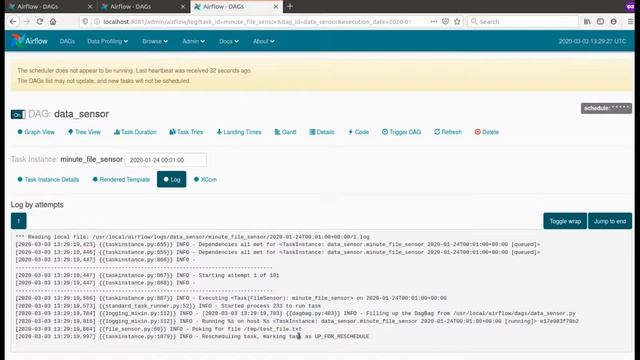 Apache Airflow data sensor example смотреть онлайн