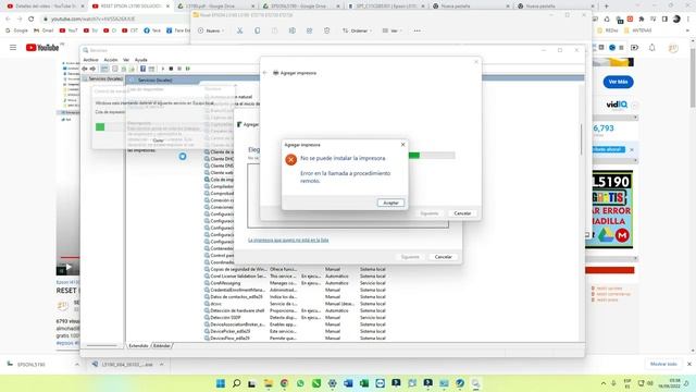 EPSON L5190 SOLUCIONAR ERROR E-11 EL TAMPON DE LA IMPRESORA NECESITA REPARARSE Y MANTENIMIENTO