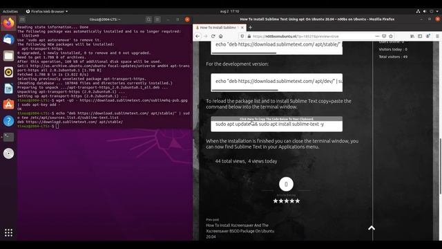 How To Install Sublime Text Using apt On Ubuntu 20.04 смотреть онлайн