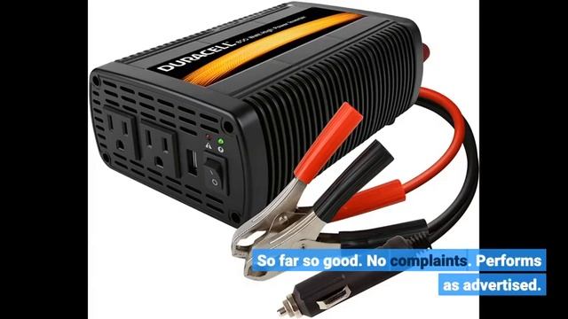 User Review: Duracell DRINV800 High Power Inverter 1600 Watt Peak 800W Continuous, 12v DC Input...