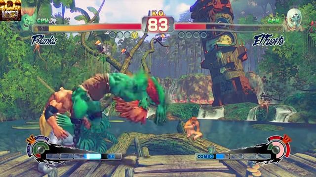 ULTRA STREET FIGHTER IV Blanka(CPU) vs. El Fuerte(CPU) смотреть онлайн