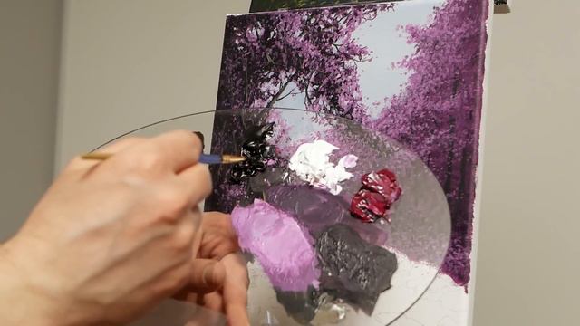 Painting Cherry Blossom Trees With Acrylics - Paint With Ryan