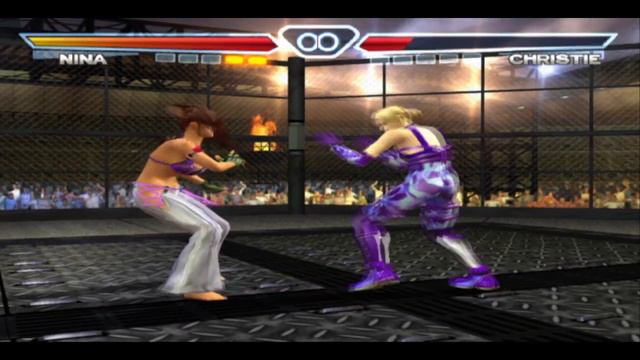 Tekken 4 Nina's Throw Shoulder Through Arm Breaker On Christie P1