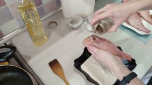 Как приготовить морского окуня! Жареный морской окунь!