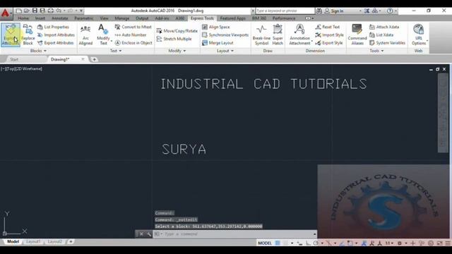EXPLODE ATTRIBUTES || REPLACE BLOCKS || BASIC TUTORIALS FOR BEGINNERS || AUTO-CAD 2016 смотреть онлайн
