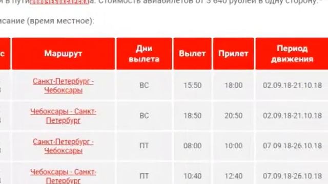 Со 2 сентября возобновляется прямое авиасообщение «Чебоксары - Санкт-Петербург» смотреть онлайн