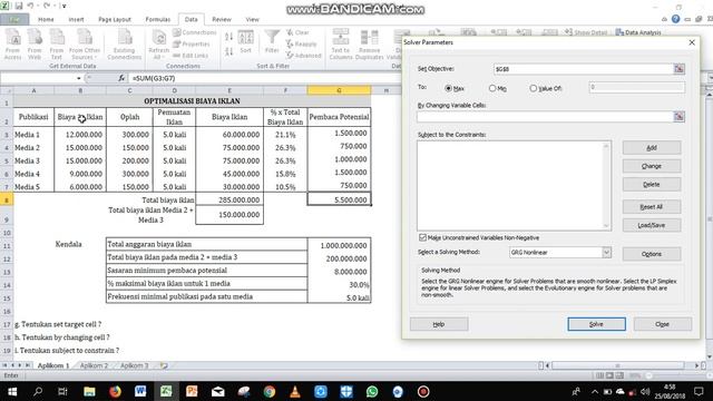 Cara Menggunakan Solver dalam Excel смотреть онлайн