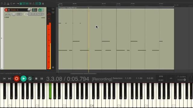 Programming a Track - Free Style (Not Quantized) in REAPER смотреть онлайн