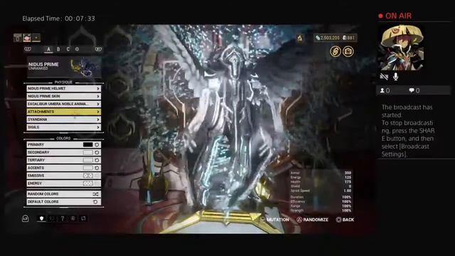 Warframe Stream : Early Morning Nidus Prime Customization w/ Mic смотреть онлайн