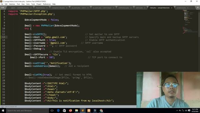 Web development Tutorials How to send Email from your localhost смотреть онлайн