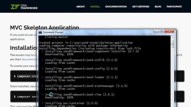 Zend Framework 3 - Installing смотреть онлайн