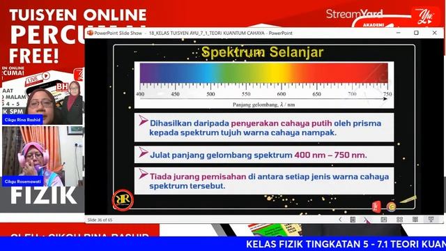 ? [LIVE] FIZIK TING 5, 7.1 TEORI KUANTUM CAHAYA OLEH CIKGU RINA RASHID #18 #TUISYENPERCUMA смотреть онлайн