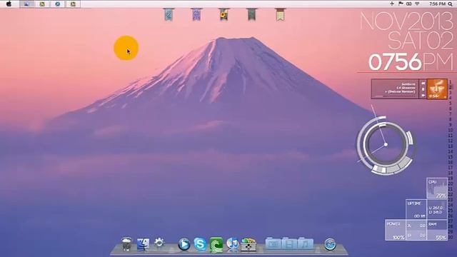 Windows 7 To Mac Os X Mountain Lion SKIN PACK