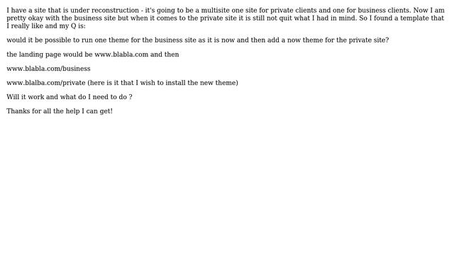 Wordpress: Multisite with 2 different themes смотреть онлайн