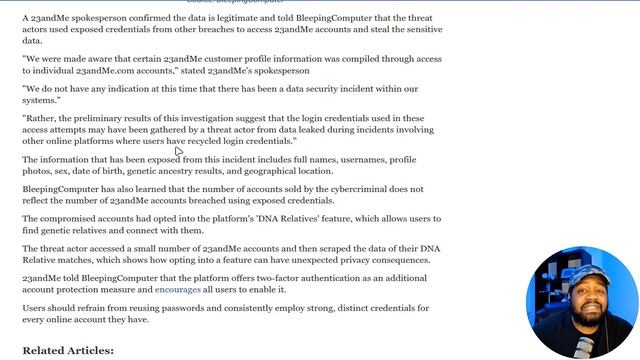 WARNING | 23andMe User Data Stolen - What You Need to Know! смотреть онлайн