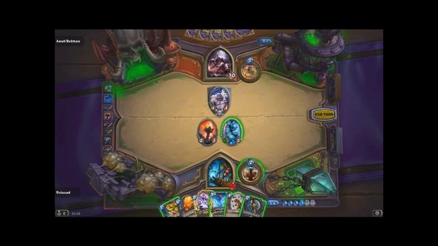 Hearthstone: Curse of Naxxramas gameplay, the first match against Anub'Rekhan смотреть онлайн