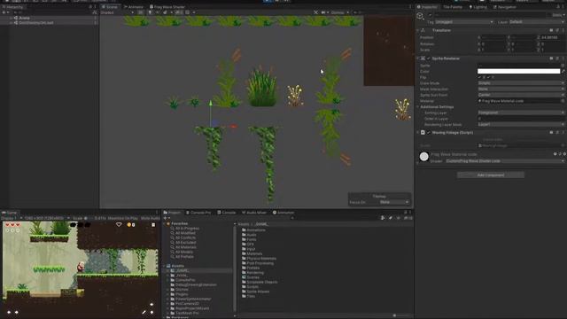 Sword & Fortune - Work in progress 08 - Waving foliage shader смотреть онлайн