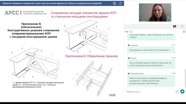 Каркасно-обшивные перекрытия сухого типа на основе каркаса из стальных холодногнутых профилей смотреть онлайн