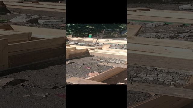стройка бани и летней кухни продолжение