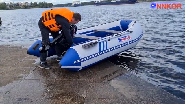 Надувная лодка пвх ANNKOR 340 НДНД смотреть онлайн